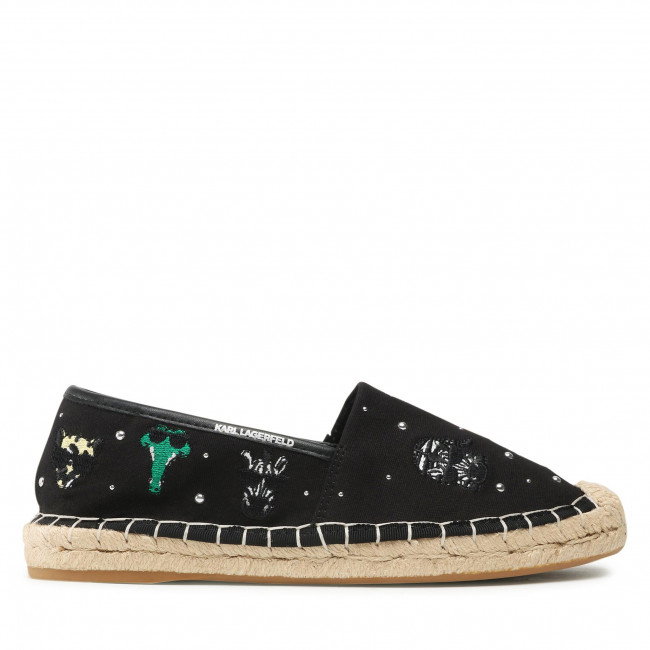 KARL LAGERFELD ESPADRILLES BLACK KL80124 NR36_1