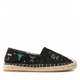 KARL LAGERFELD ESPADRILLES BLACK KL80124 NR38