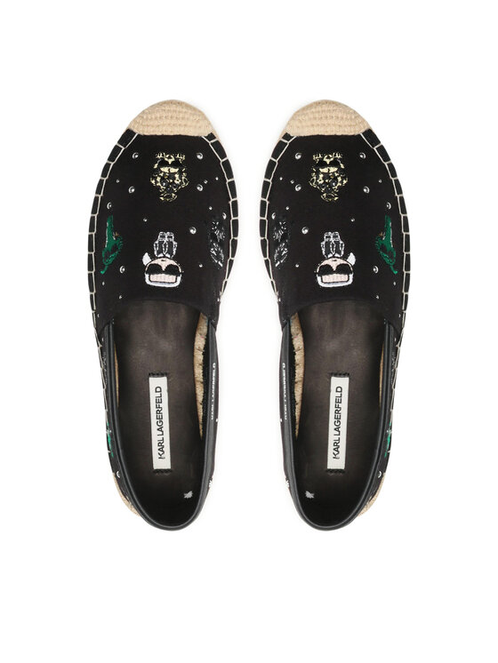 KARL LAGERFELD ESPADRILLES BLACK KL80124 NR39