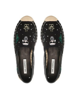 KARL LAGERFELD ESPADRILLES BLACK KL80124 NR39