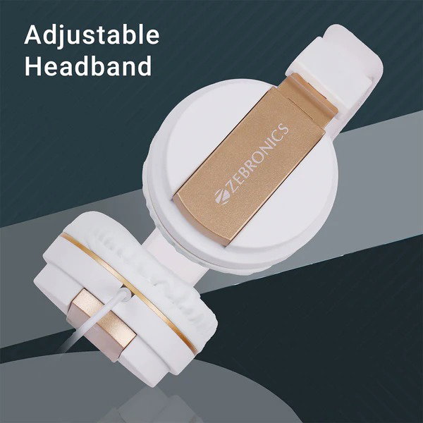 Zebronics Zeb-Storm Wired On Ear Headphone with 3.5mm Jack, Built-in Microphone for Calling - Assorted Color_2