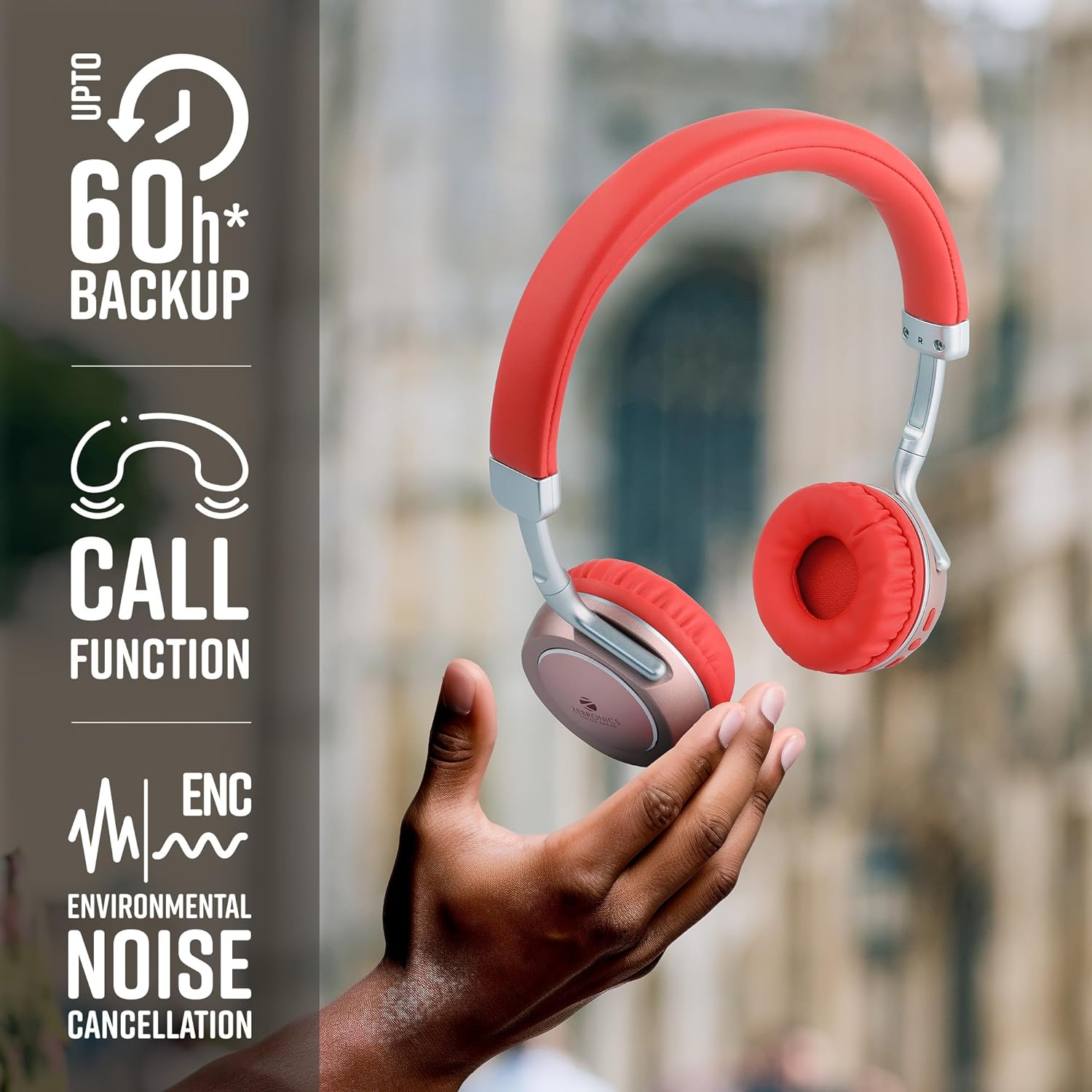 ZEBRONICS Zeb-Duke 2 Wireless Headphone - Assorted Color_2