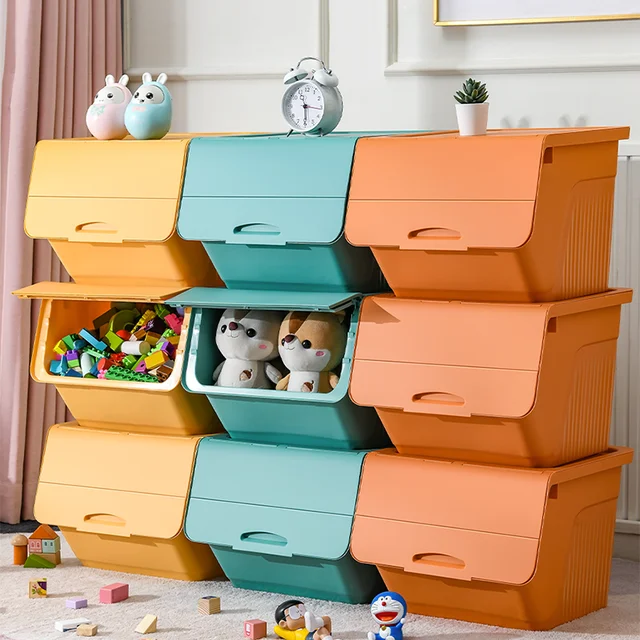 Stackable foldable multipurpose storage box 