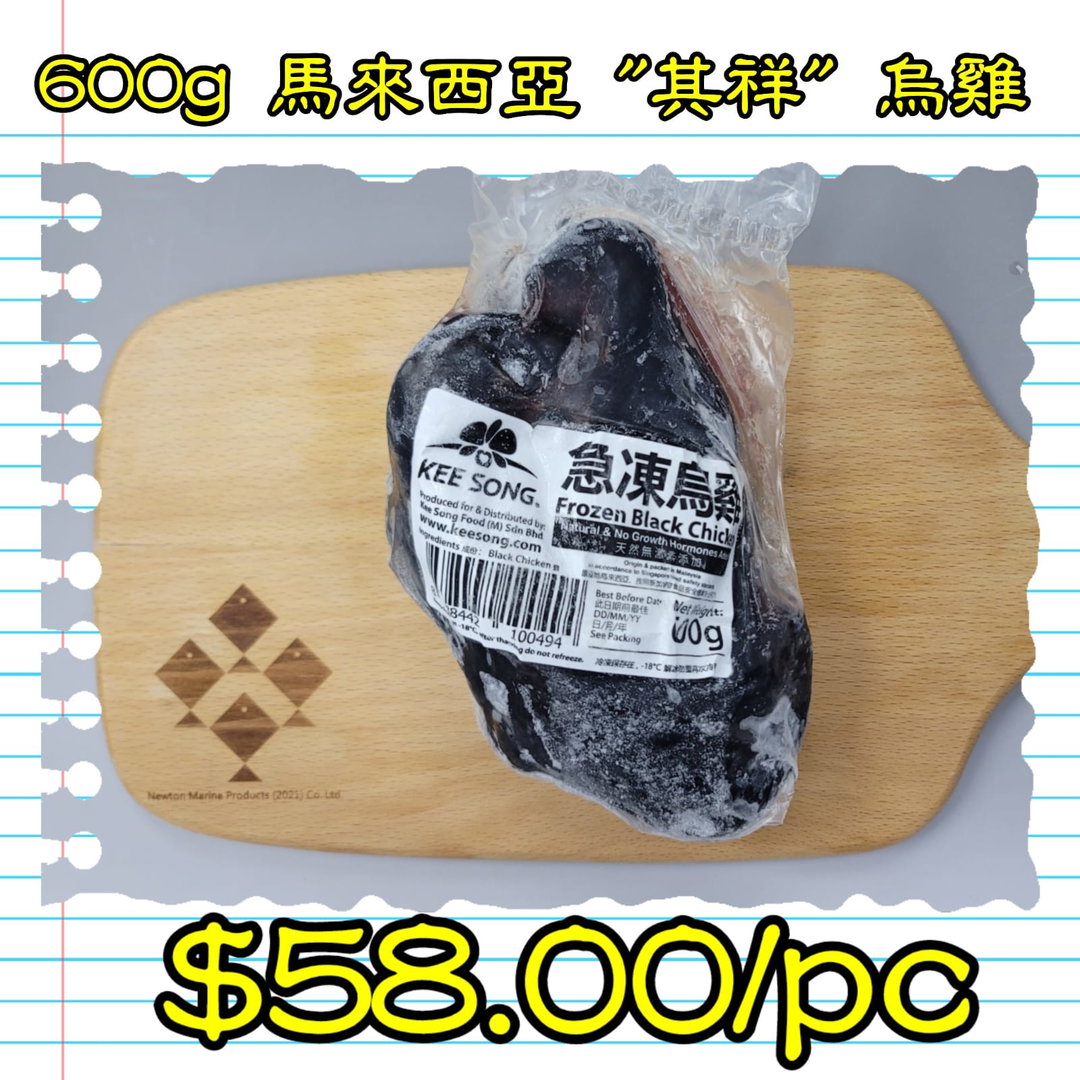 600g 馬來西亞 "其祥" 烏雞