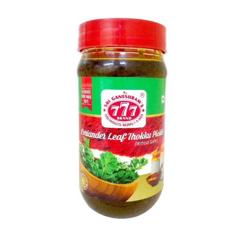 777 CORIANDER LEAF CHUTNEY (THOKKU) 300G_0