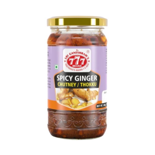 777 SPICY GINGER CHUTNEY / THOKKU 300G