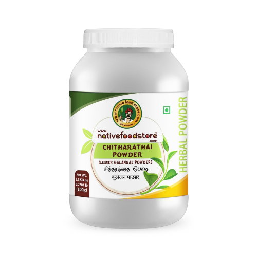 NATIVE FOOD STORE CHITHARATHAI POWDER(RASNAH) 100GMS_0