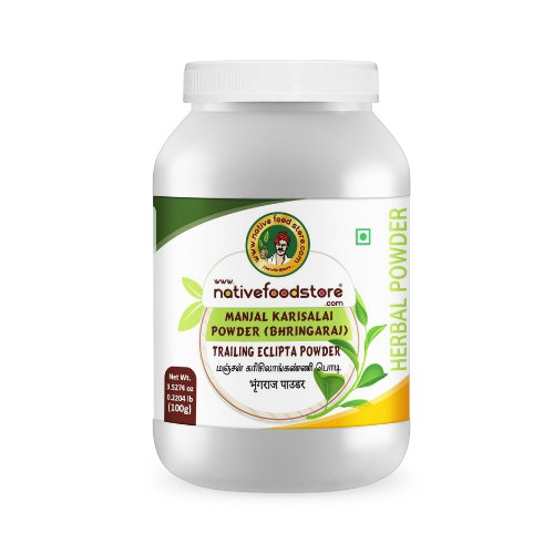 NATIVE FOOD STORE MANJAL KARISALAI POWDER(BHRINGARAJA) 100GMS