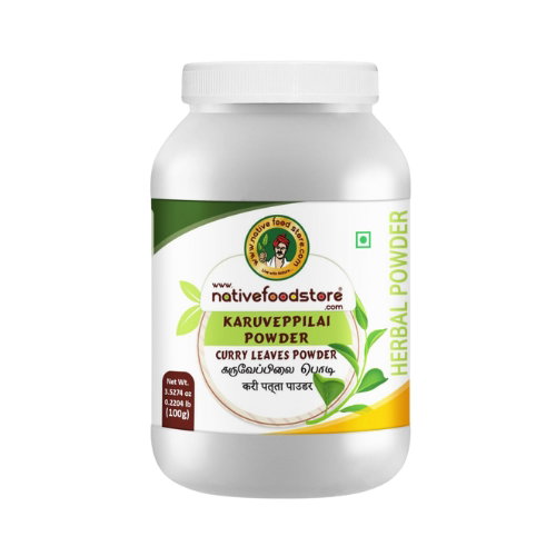 NATIVE FOOD STORE KARUVEPPILAI POWDER(SAURABHANIMBA) 100GMS_0