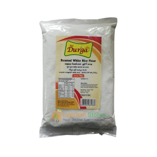SRI DURGA RICE FLOUR WHITE 1KG - ROASTED