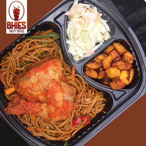 Spaghetti + with small Chicken