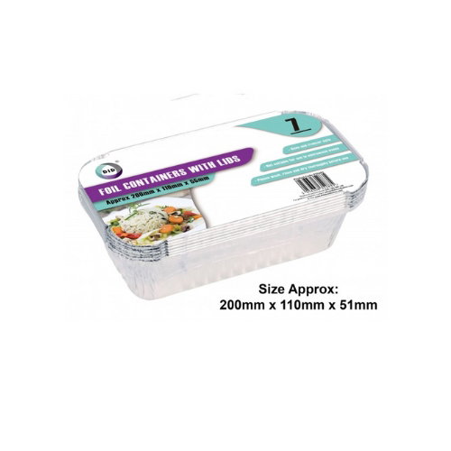 FOIL CONTAINERS WITH LID - 20PCS_0