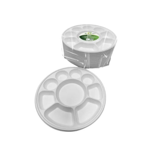 BIO PLATES (25 PCS) - 9 PARTITION