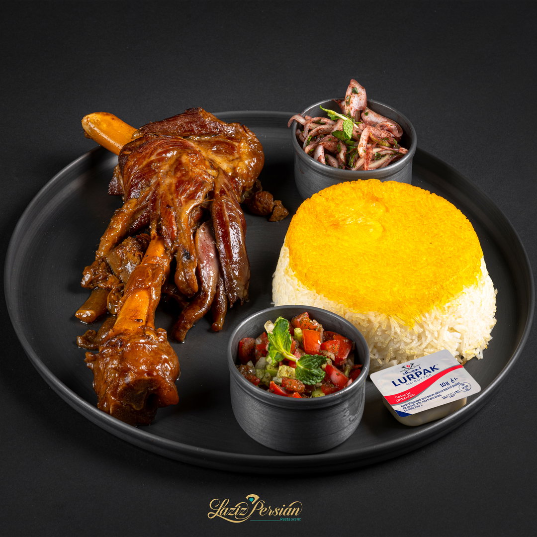 cholo mahiche (lamb shank   with rice)
