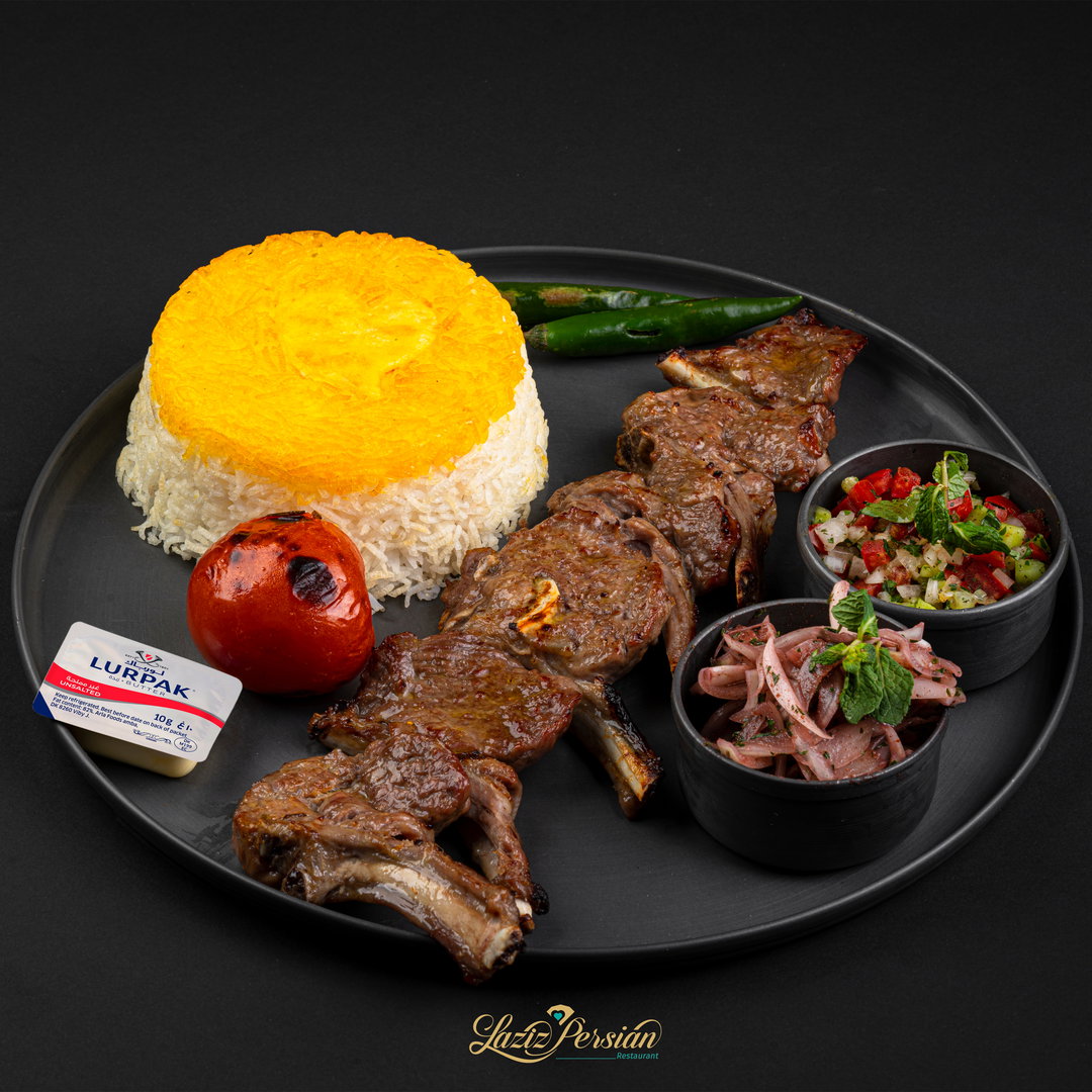 cholo shishlik (lamb chops   with rice)