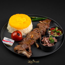 cholo shishlik (lamb chops   with rice)