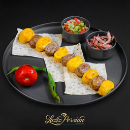 mixed lamb fillet and chicken   breast (bakhtiari kabab)