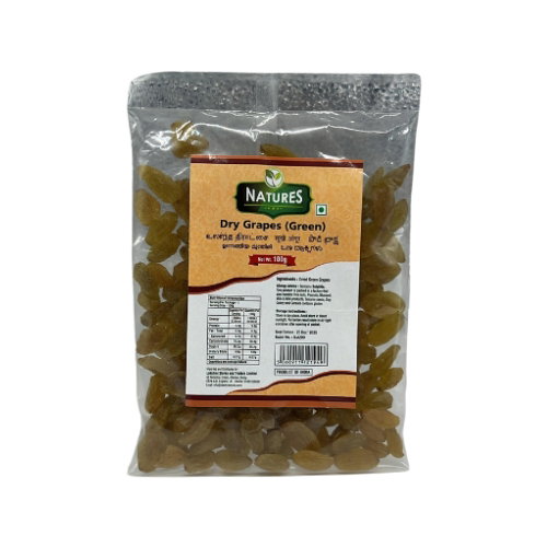 NATURES GREEN RAISINS 100G