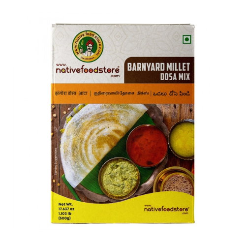 NATIVE FOOD STORE MILLET DOSA MIX 500G - KUTHIRAIVALI (BARNYARD MILLET)
