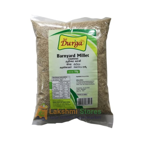SRI DURGA KUTHIRAIVALI RICE (BARNYARD MILLET) 1KG - UNPOLISHED_0