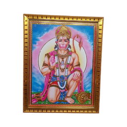 GOD PHOTO HANUMAN(ANJANEYAR) A4 SIZE FRAME