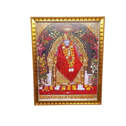 GOD PHOTO SAI BABA A4 SIZE FRAME