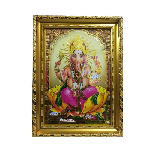 GOD PHOTO VINAYAGAR A4 SIZE FRAME