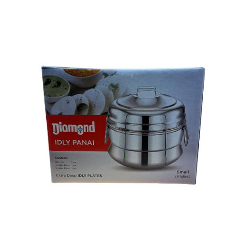 DIAMOND IDLY POT SMALL (INDUCTION BASE) 9 PITS_0