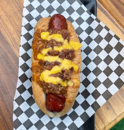 Hotdog con Chilli y Queso 