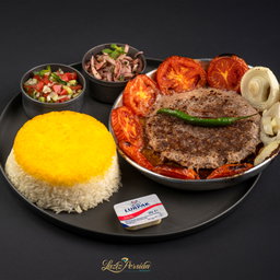 Cholo Kabab Tabe’ie (lamb   minced traditional kabab with rice)