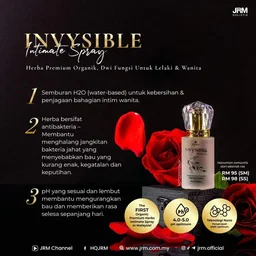 Invysible Intimate Spray by JRM Bonda Rozita