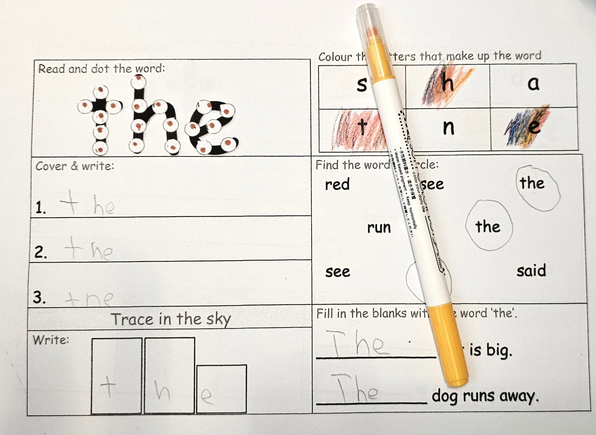 Dolch Read & Spell Activity Book_7