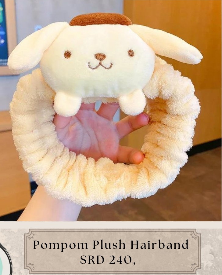 Pompom Plush Hairband_0