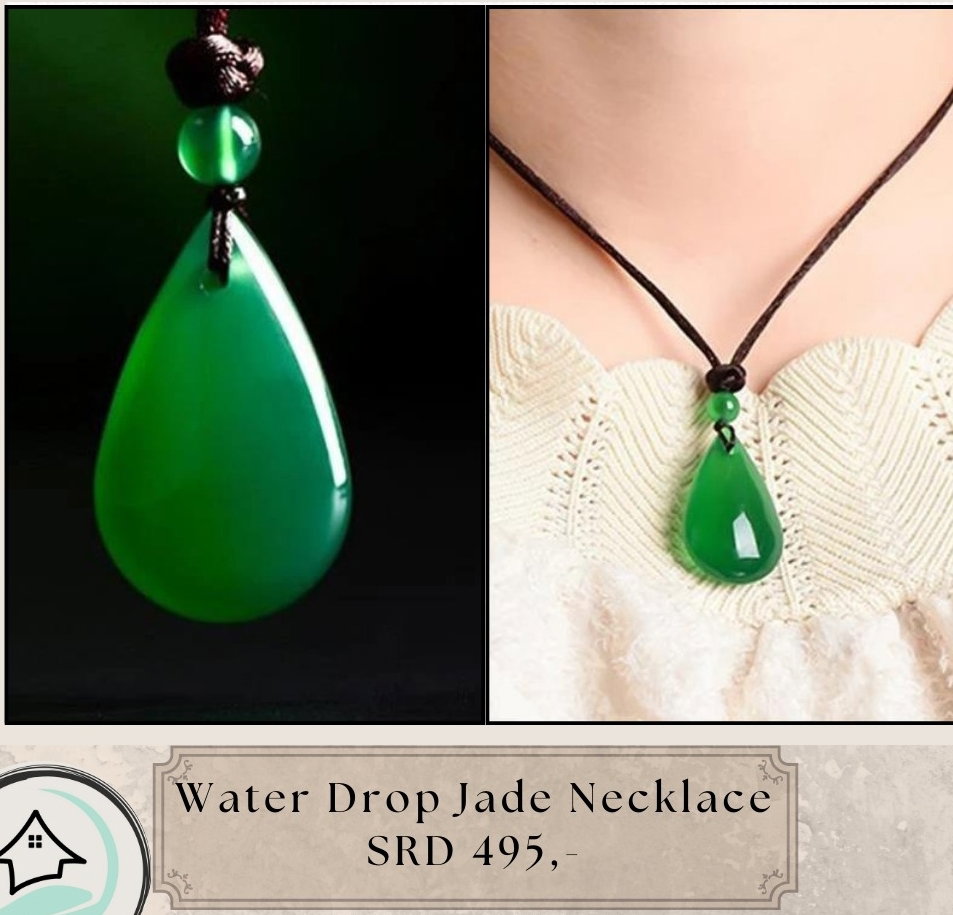 Water Drop Jape Necklace _0