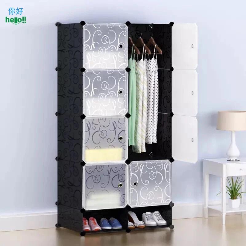8 cubes plastic wardrobe _0