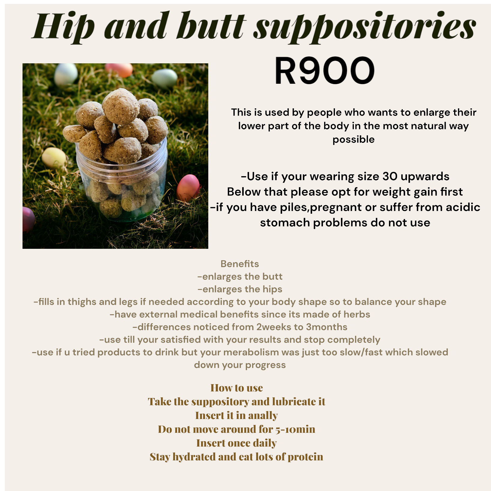 Hip and butt advanced suppositories_0