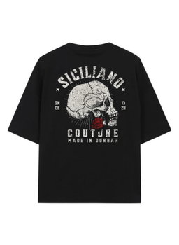 BLACK SKULL COUTURE BAGGY T SHIRT 