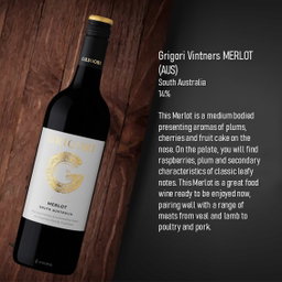 Grigori Vintners MERLOT 2019 (AUS)