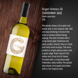 Grigori Vintners SA CHARDONNAY 2022 (AUS)