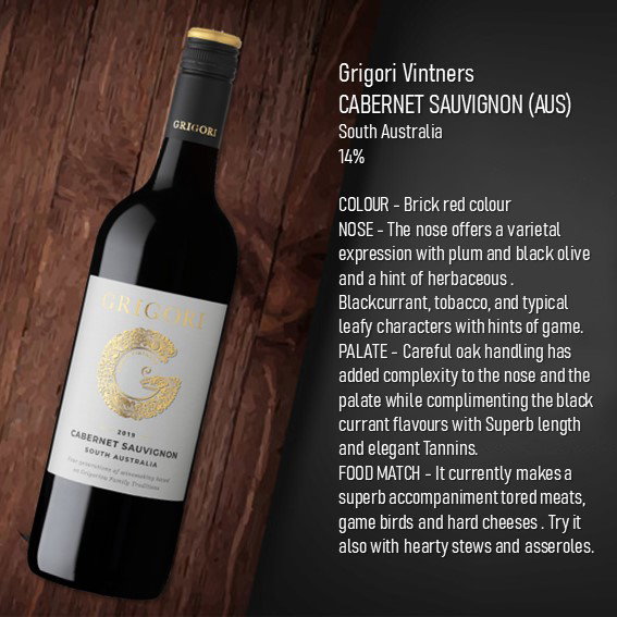 Grigori Vintners CABERNET SAUVIGNON 2019