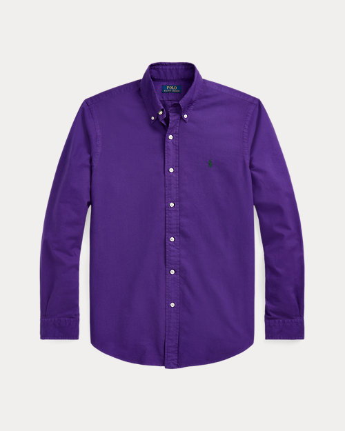 Men's Garment-Dyed Oxford Shirt (Slim)_2