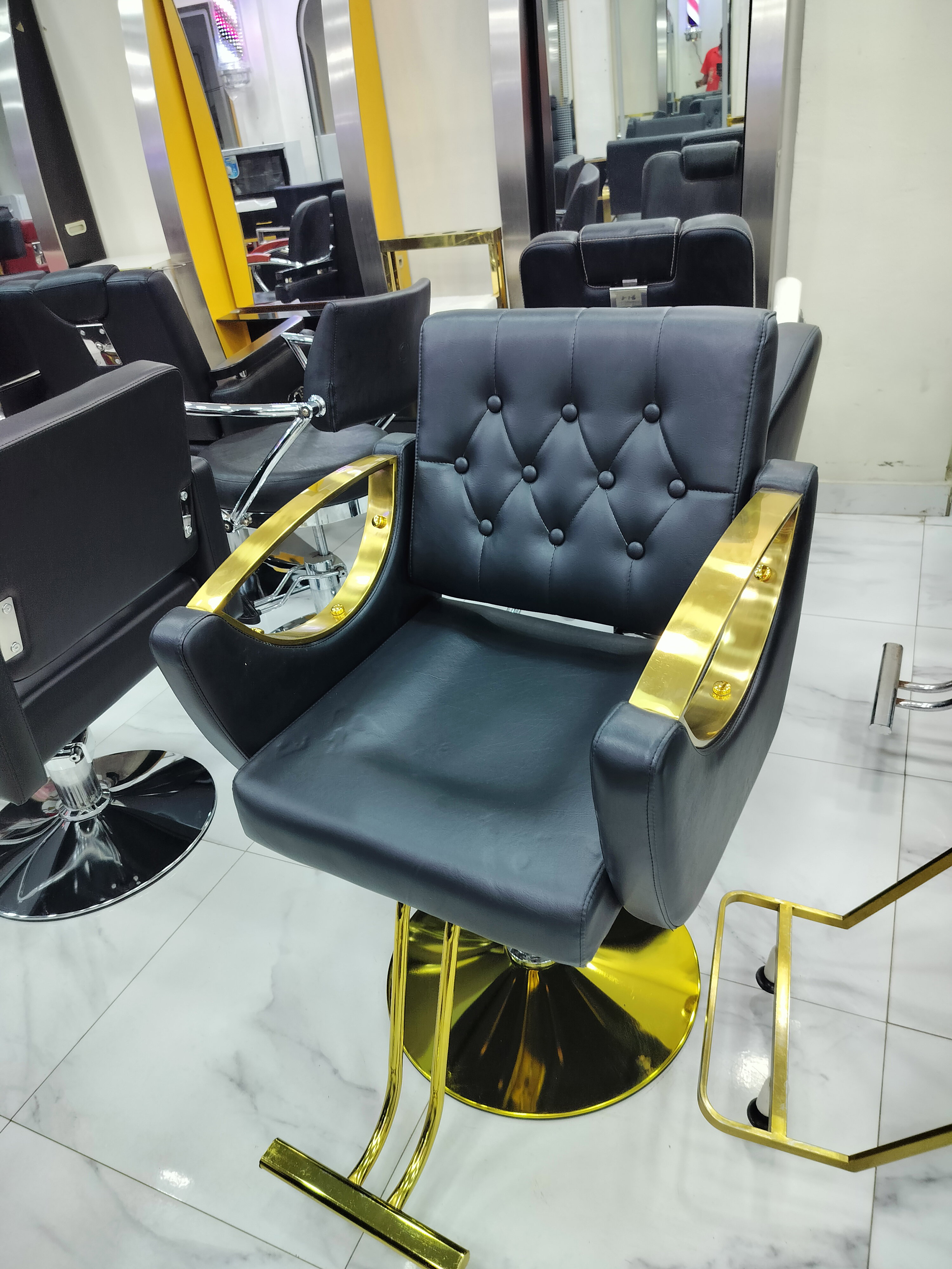 Salon stylish chair gold