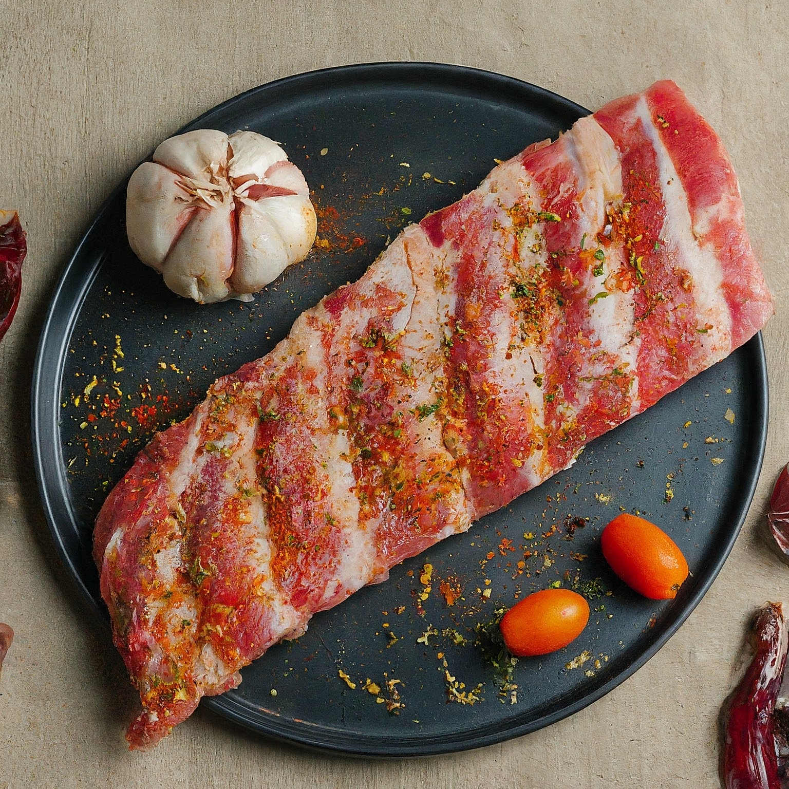 Côtes de flanc de porc / Porc side rib_0