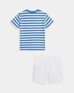 Polo Bear Cotton Tee & Mesh Short Set