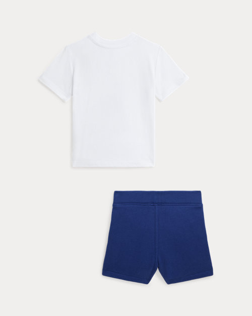 Big Pony Cotton Tee & Fleece Short Set_1