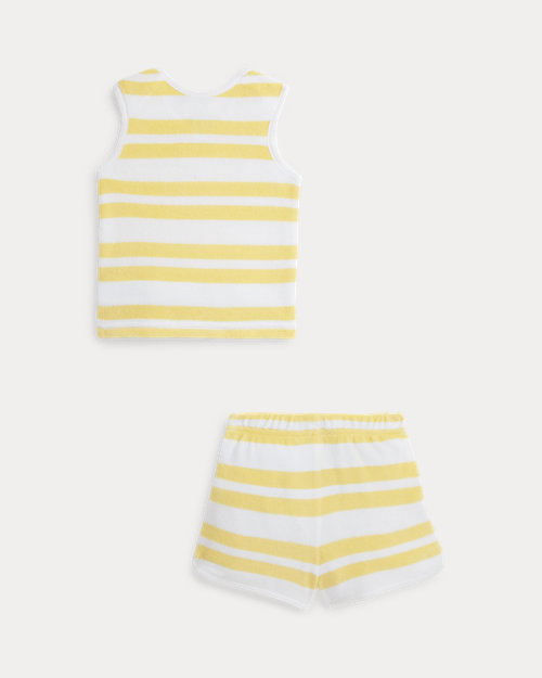 Striped Terry Tank & Short Set_1