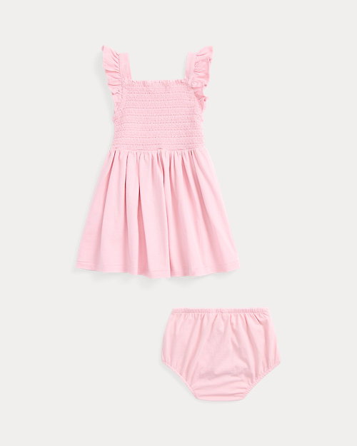 Smoked Cotton Jersey Dress & Bloomer_1