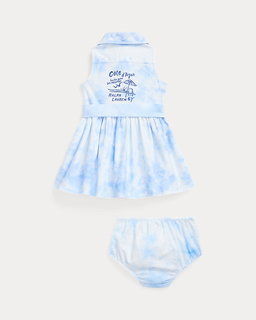Belted Graphic Shirtdress & Bloomer