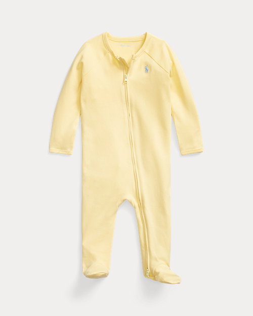 Cotton Interlock Footed Zip Coverall_1