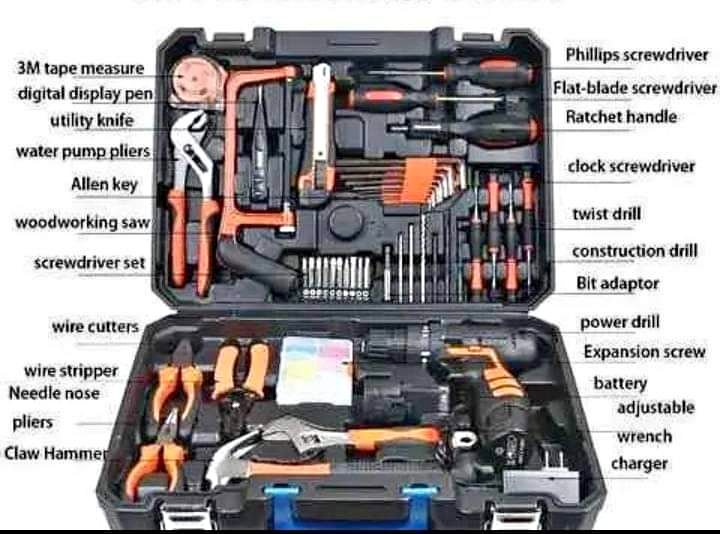 Electrical toolbox and drill
